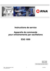 RNA ESG 1000 Instructions De Service