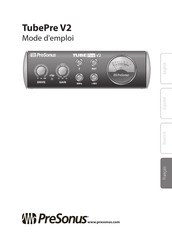 PRESONUS TubePre V2 Mode D'emploi