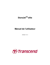 Transcend StoreJet elite Manuel De L'utilisateur