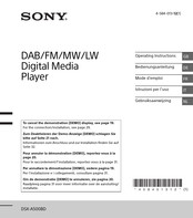 Sony DSX-A500BD Mode D'emploi