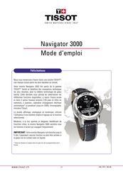 Tissot Navigator 3000 Mode D'emploi