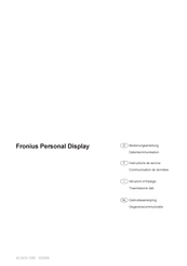 Fronius IG Personal Display Instructions De Service