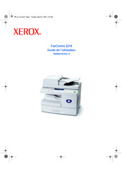 Xerox FaxCentre 2218 Guide De L'utilisateur