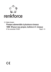 Conrad Renkforce 3523714 Mode D'emploi