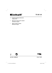 Einhell TC-AG 125 Mode D'emploi D'origine