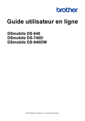 Brother DSmobile DS-740D Guide Utilisateur En Ligne