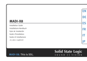 Solid State Logic MADI-X8 Guide D'installation