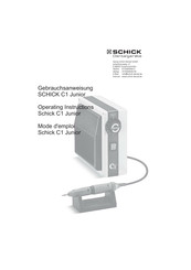 Schick C1/SK Mode D'emploi