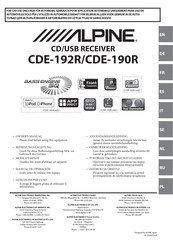 Alpine CDE-192R Mode D'emploi