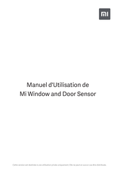 Xiaomi Mi MCCGQ01LM Manuel D'utilisation