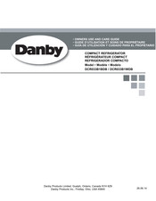 Danby DCR033B1BDB Guide D'utilisation Et Soins De Propriètaire
