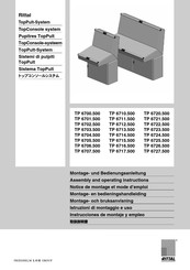 Rittal TP 6725.500 Notice De Montage Et Mode D'emploi