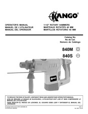 Kango 840S Manuel De L'utilisateur