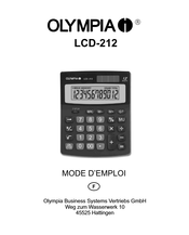 Olympia LCD-212 Mode D'emploi