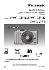 Panasonic Lumix DMC-GF1K Mode D'emploi