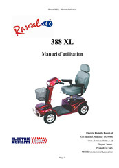 Electric Mobility Euro Rascal 388 XL Manuel D'utilisation