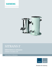 Siemens SITRANS F US SONO 3100 Instructions D'utilisation
