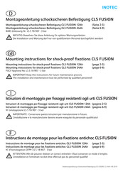 InoTec CLS FUSION 12 Ah Instructions De Montage