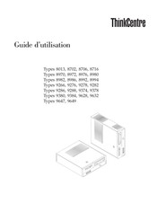 Lenovo ThinkCentre 8716 Guide D'utilisation