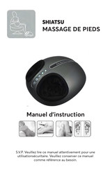 Shiatsu BP-SM900 Manuel D'instruction