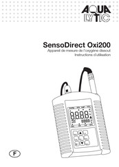 Aqualytic SensoDirect Oxi200 Instructions D'utilisation