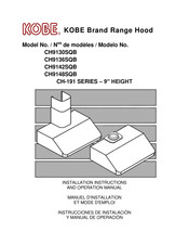 Kobe CH9130SQB Manuel D'installation Et Mode D'emploi