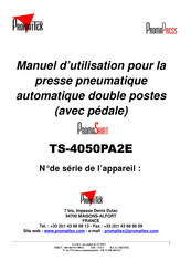 Promattex PromaPress TS-4050PA2E Manuel D'utilisation