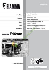 Fiamma F40van Instructions De Montage Et Mode D'emploi