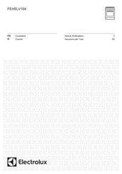 Electrolux FEH5LV104 Notice D'utilisation