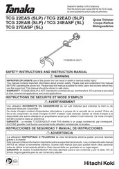 Tanaka TCG 22EAB SLP Instructions De Sécurité Et Mode D'emploi
