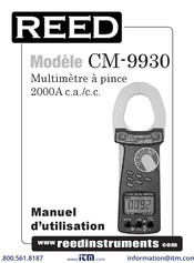 REED CM-9930 Manuel D'utilisation