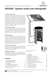 Wagner & Co SECUSOL 250-1 Instructions De Montage