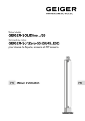 GEIGER SOLIDline SoftPlus-DG GU45E02 Série Manuel D'utilisation