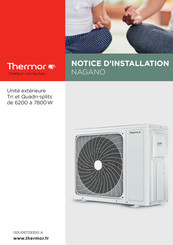Thermor NAGANO 2600W Notice D'installation