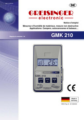 GREISINGER electronic GMK 210 Notice D'emploi