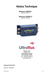 FAURE HERMAN Ultraflux Minisonic SPEED 1 Notice Technique Et D'installation
