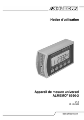 Ahlborn ALMEMO 8390-2 Notice D'utilisation