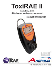 RAE Systems PGM-1100 Série Manuel D'utilisation