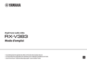 Yamaha RX-V381 Mode D'emploi