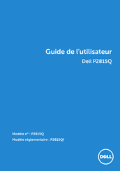 Dell P2815Q Guide De L'utilisateur