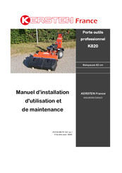 Kersten K820 Manuel D'installation, D'utilisation Et De Maintenance