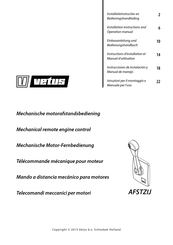 Vetus AFSTZIJ Instructions D'installation Et D'utilisation