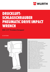 Würth DSS 1/2 Premium Compact Traduction Des Instructions D'origine