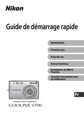 Nikon Coolpix S700 Guide De Démarrage Rapide