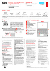 Lenovo ThinkPad T470p Consignes De Sécurité, Déclaration De Garantie Et Guide De Configuration