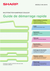 Sharp MX-2301N Guide De Démarrage Rapide