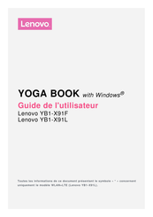 Lenovo YOGA BOOK YB1-X91L Guide De L'utilisateur