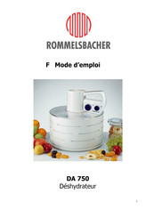 Rommelsbacher DA 750 Mode D'emploi