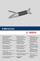 Bosch 0 986 610 511 Notice Originale