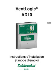 Galebreaker VentLogic AD10 Instructions D'installation Et Mode D'emploi